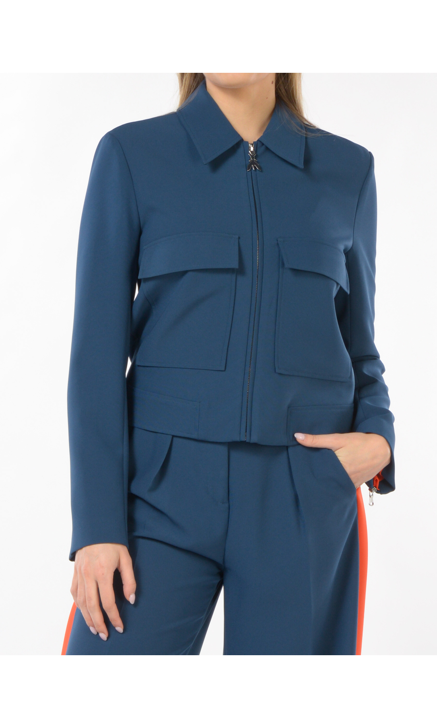 giacca da donna Patrizia Pepe in twill con tasche