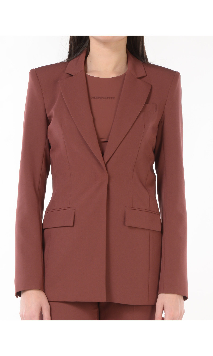 giacca da donna Patrizia Pepe Slim Fit a monopetto