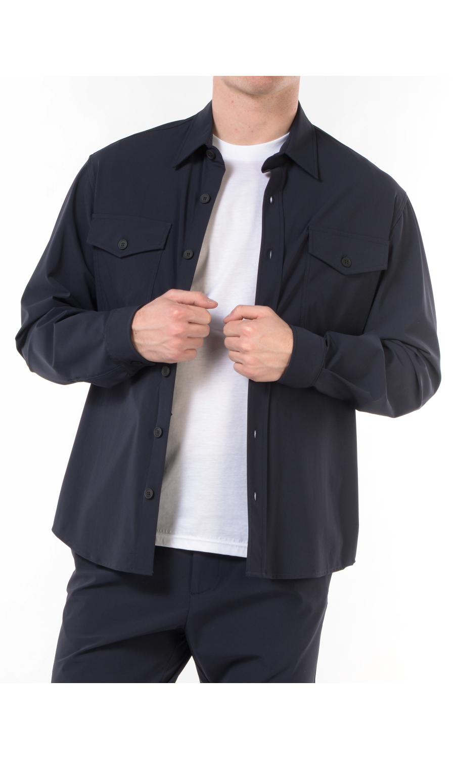 giacca da uomo Cruna camicia in tessuto tecnico