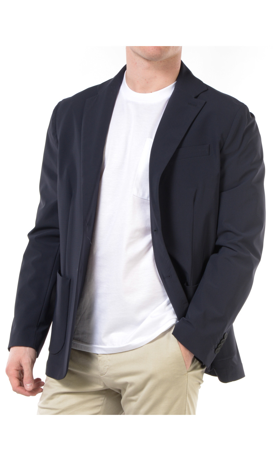 giacca da uomo Cruna a monopetto in tessuto tecnico