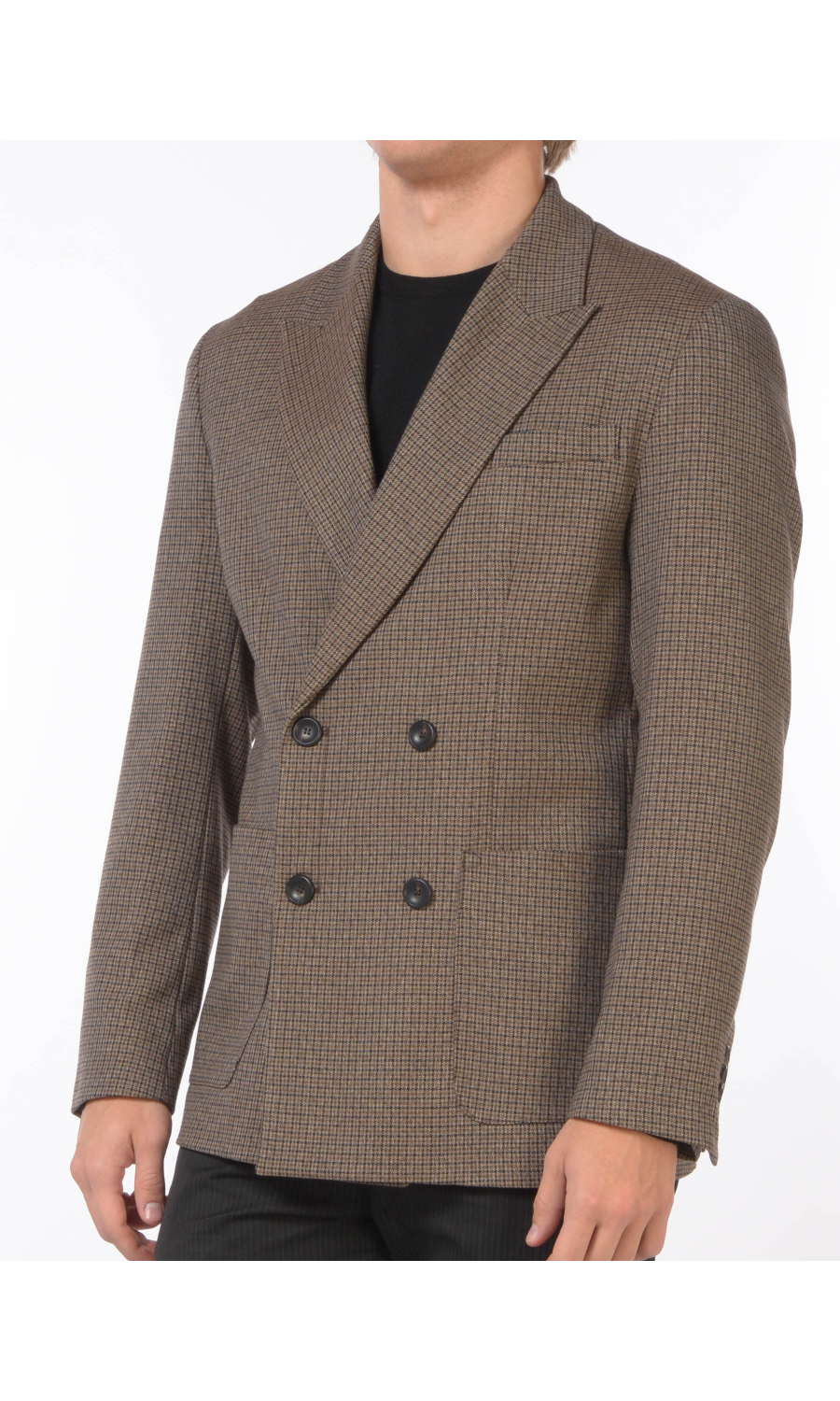 giacca da uomo Hosio doppiopetto a quadri