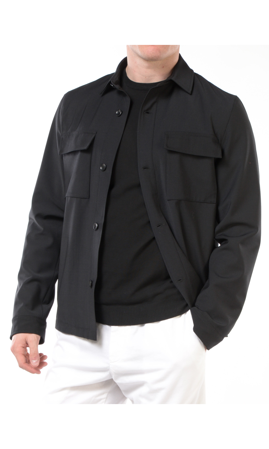 giacca da uomo Hosio a camicia con tasche