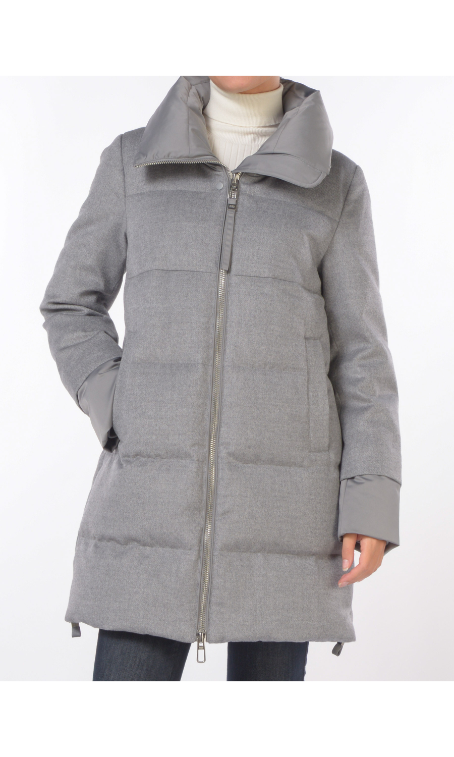 giaccone da donna Duno Adriel in lana tecnica e imbottito