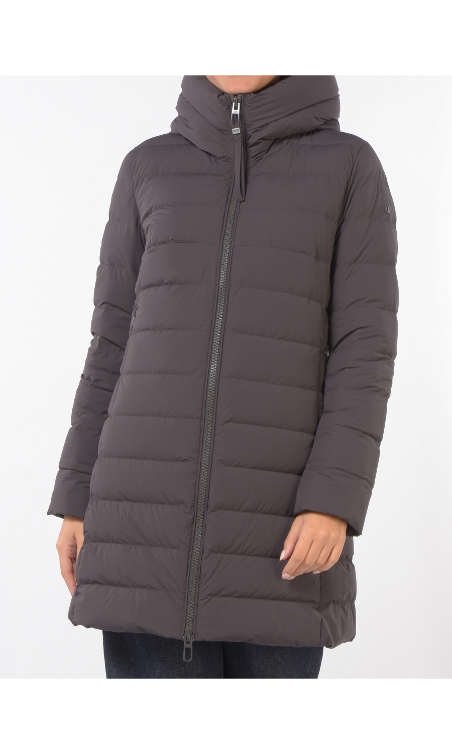 giaccone da donna Duno imbottito con cappuccio