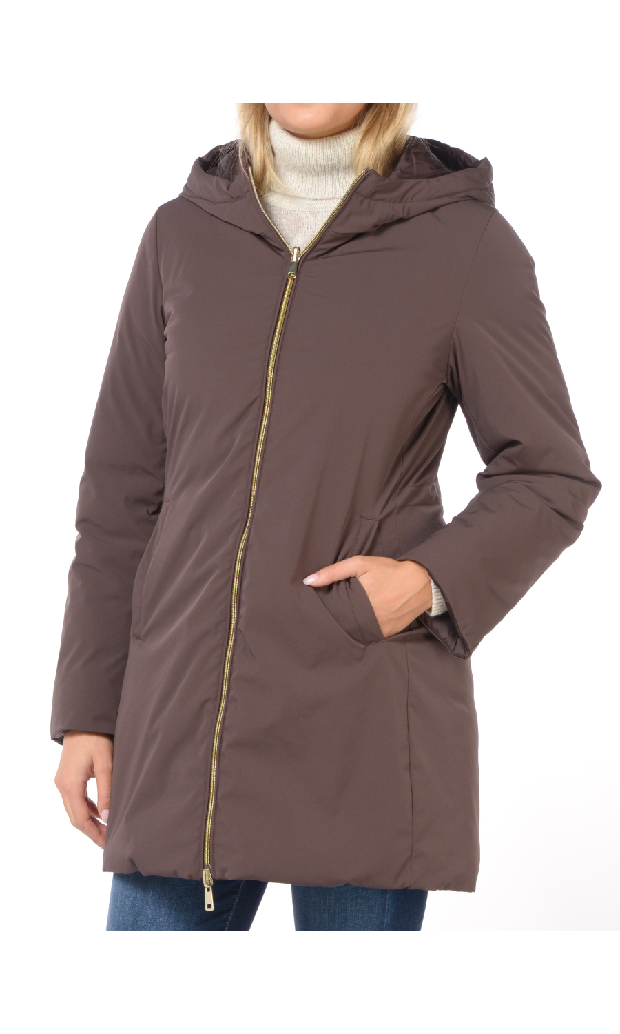 giaccone da donna Emme By Marella reversibile con cappuccio