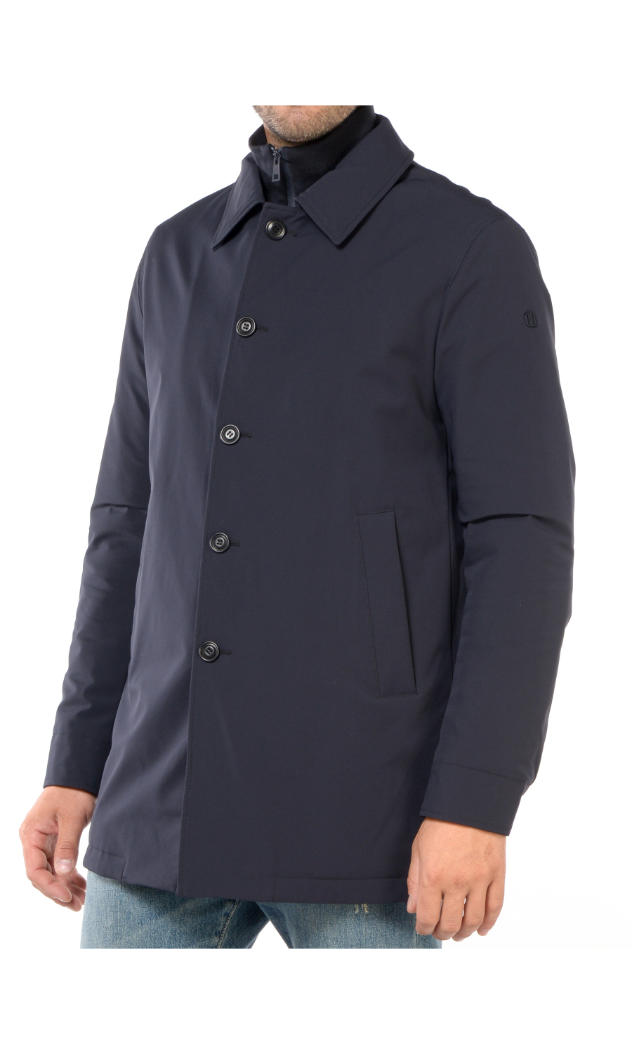 giaccone da uomo Duno con stacchino collo a camicia