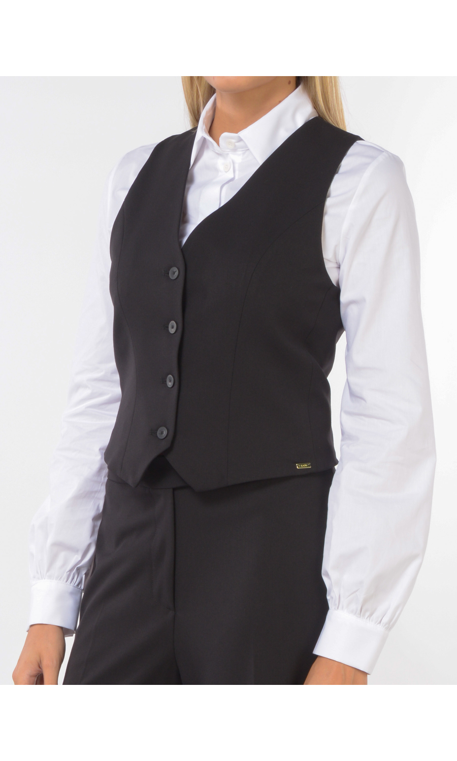 gilet da donna Kaos in misto viscosa con bottoni