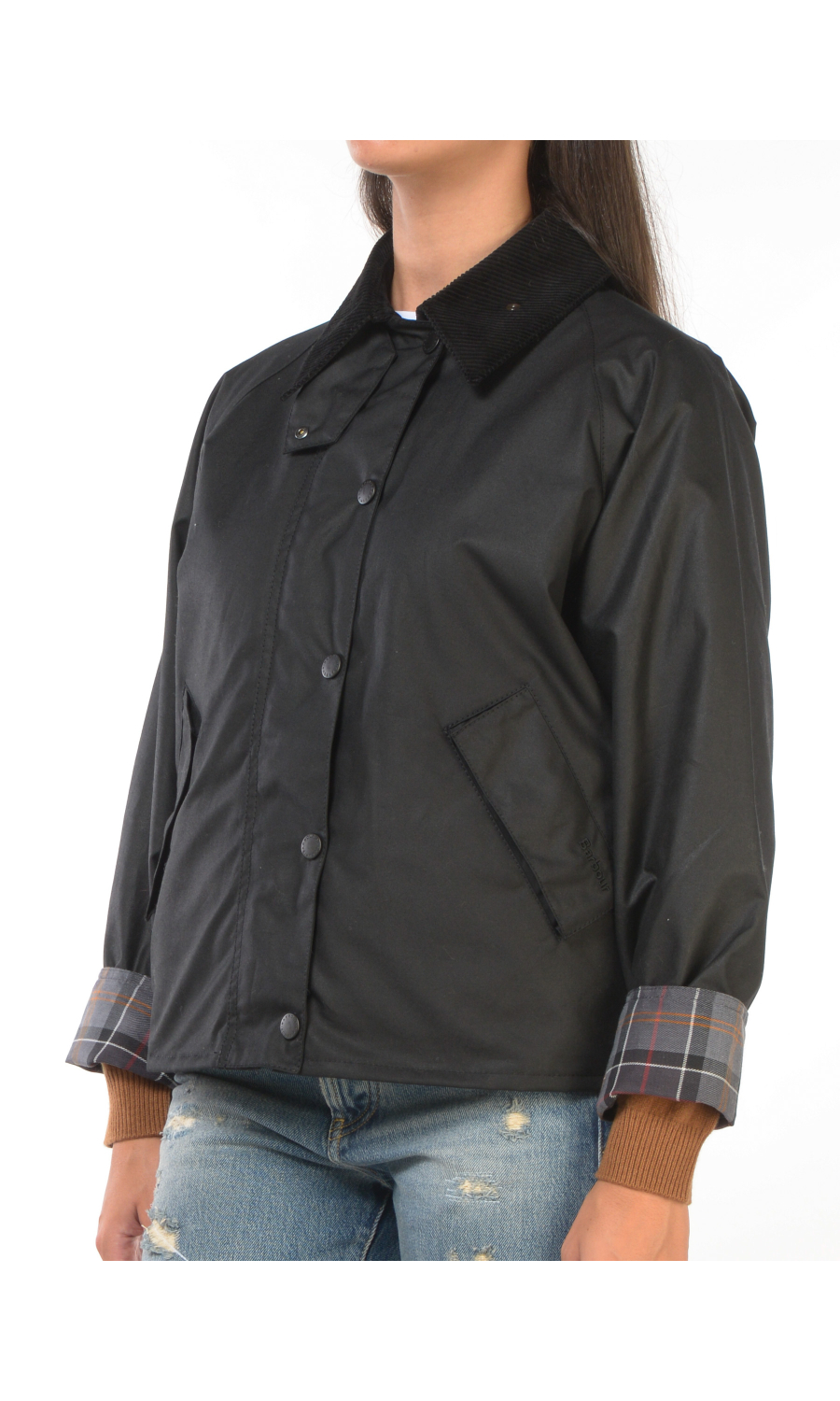 giubbino da donna Barbour Transport Wax in cotone cerato