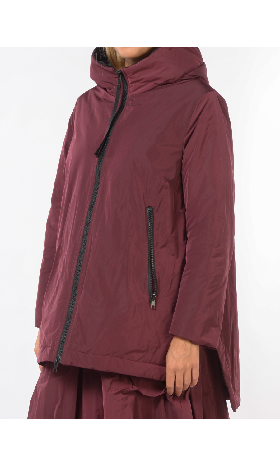 giubbino da donna Jurere con cappuccio e spacchi