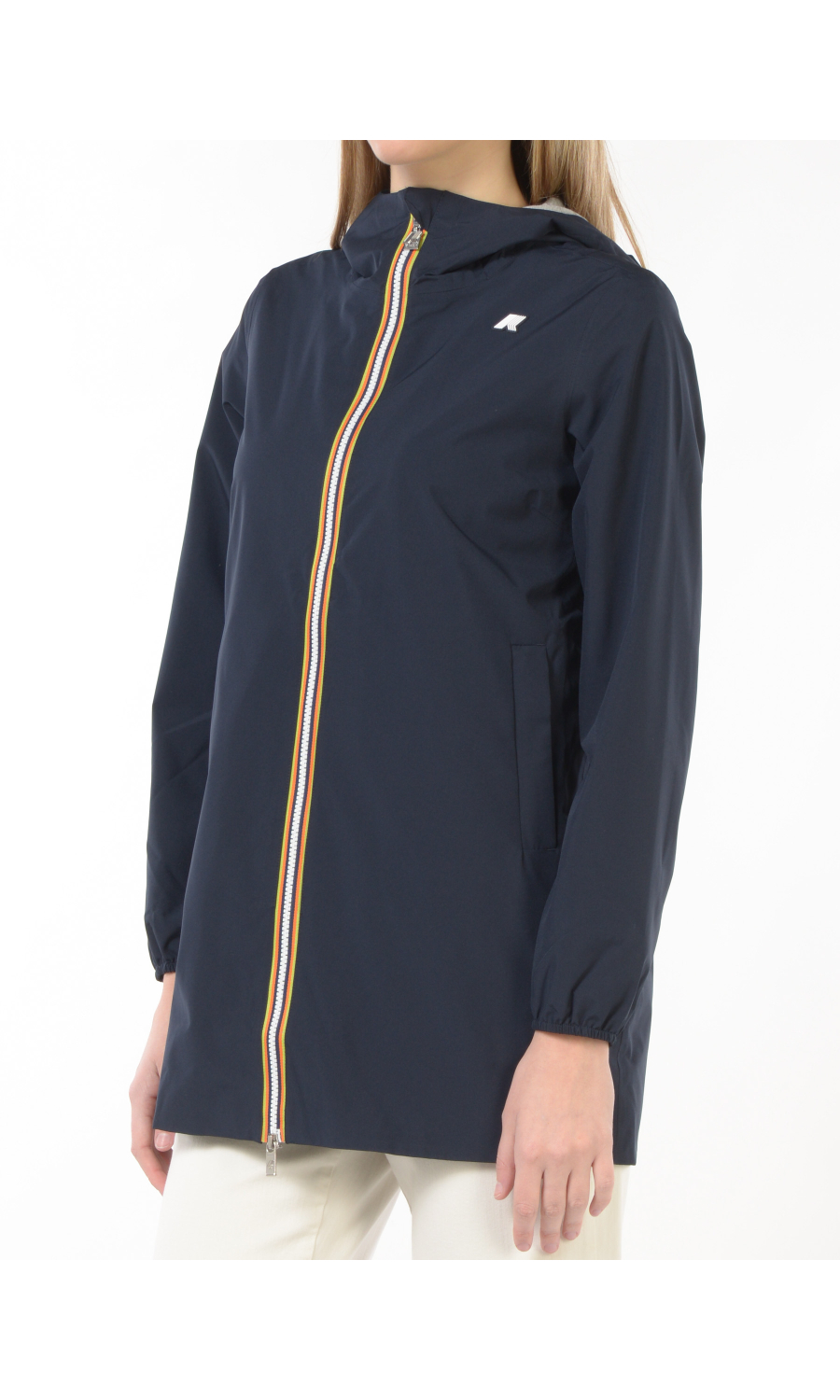 giubbino da donna K Way Sophie Stretch Poly Jersey con cappuccio