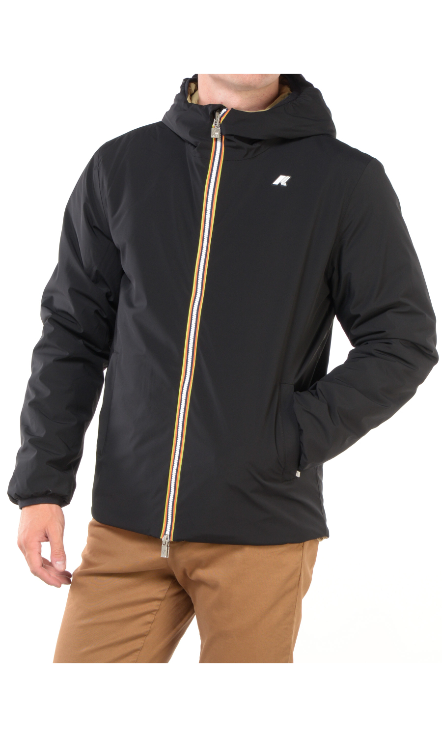 giubbino da uomo K Way Jack St Warm reversibile