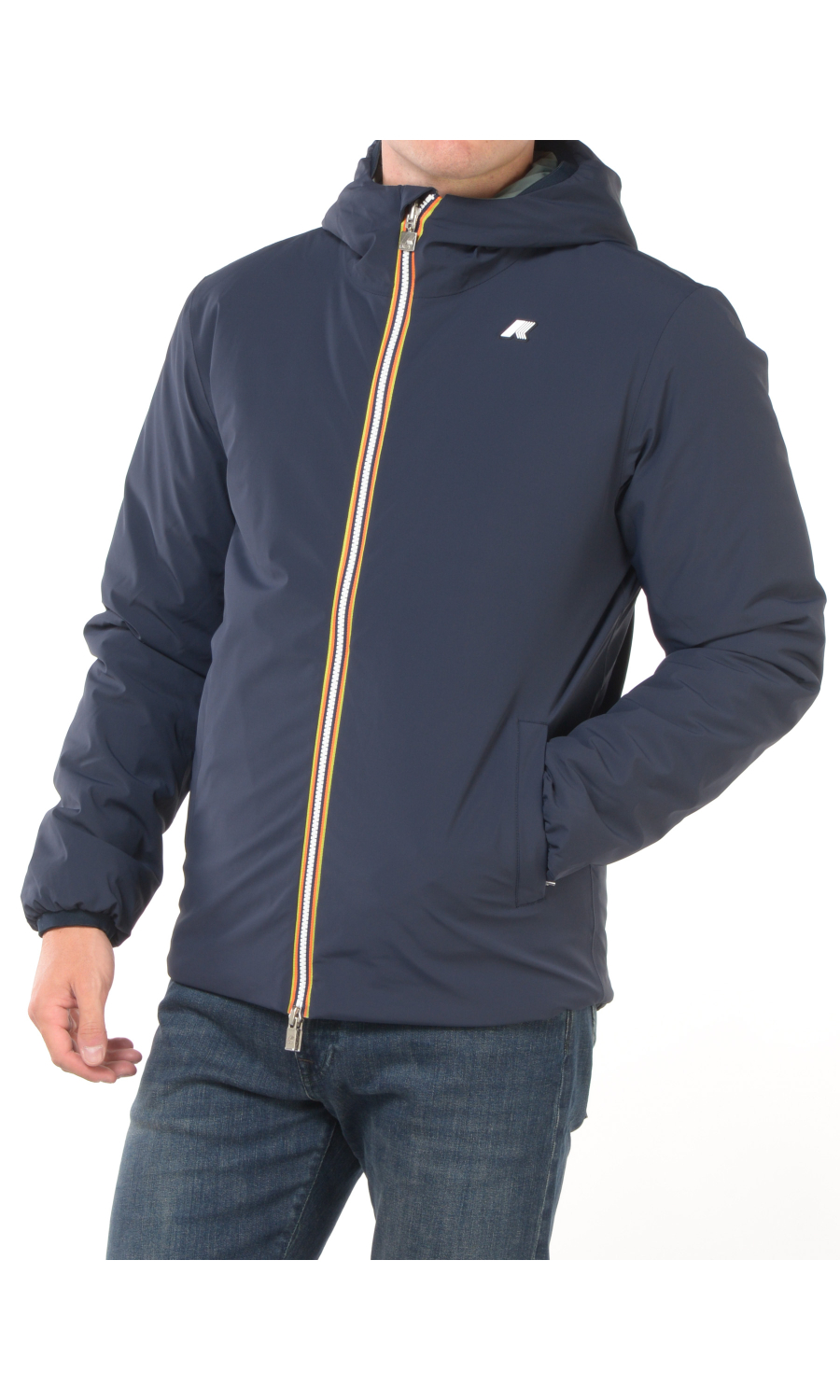 giubbino da uomo K Way Jack St Warm reversibile