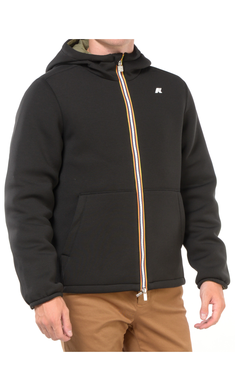 giubbino da uomo K Way Jack Spacer Nylon reversibile