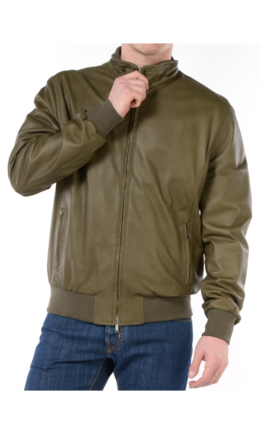 giubbino da uomo Volfagli Firenze bomber in vera pelle