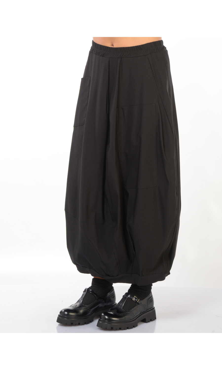 gonna lunga da donna Jurere a palloncino con tasche asimmetriche