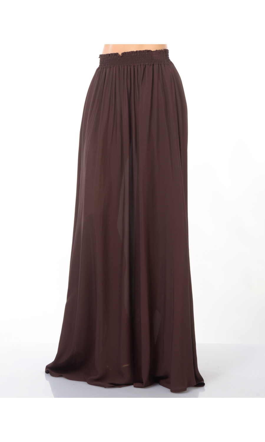 gonna lunga da donna Kaos in georgette con elastico