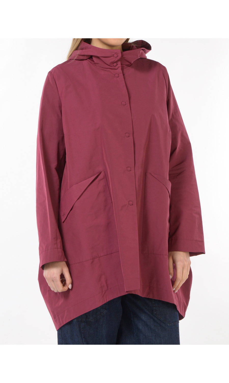 impermeabile da donna Jurere con cappuccio e tasche