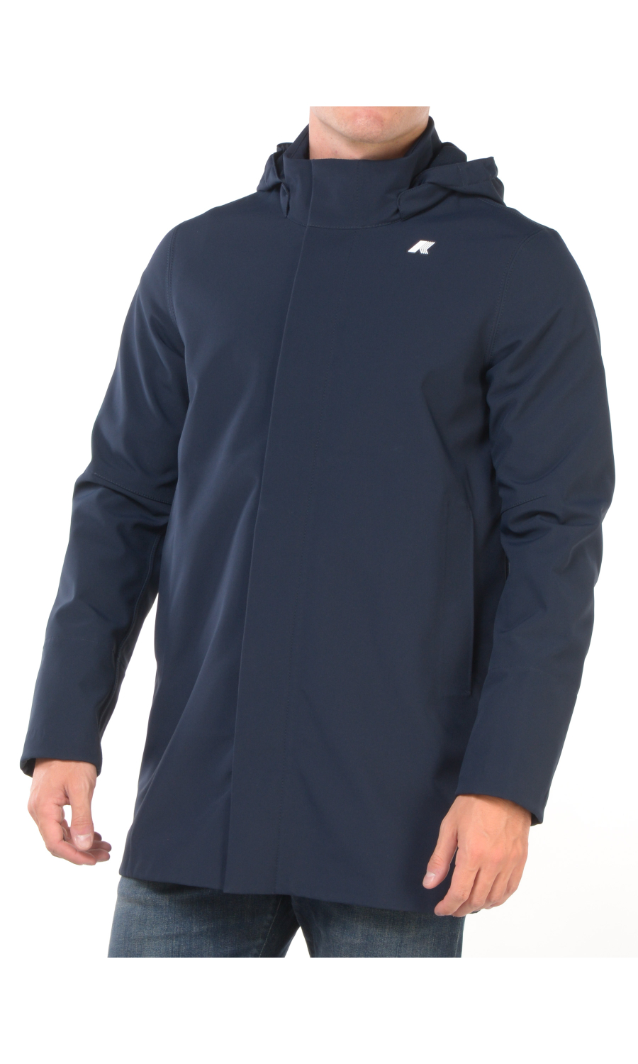 impermeabile da uomo K Way Duke Bonded con cappuccio