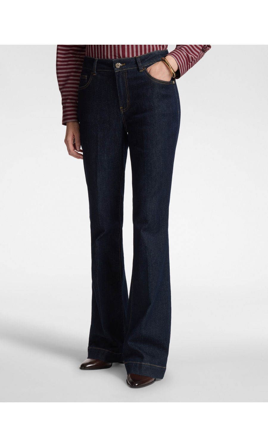 jeans da donna Elena Miro' cinque tasche flare