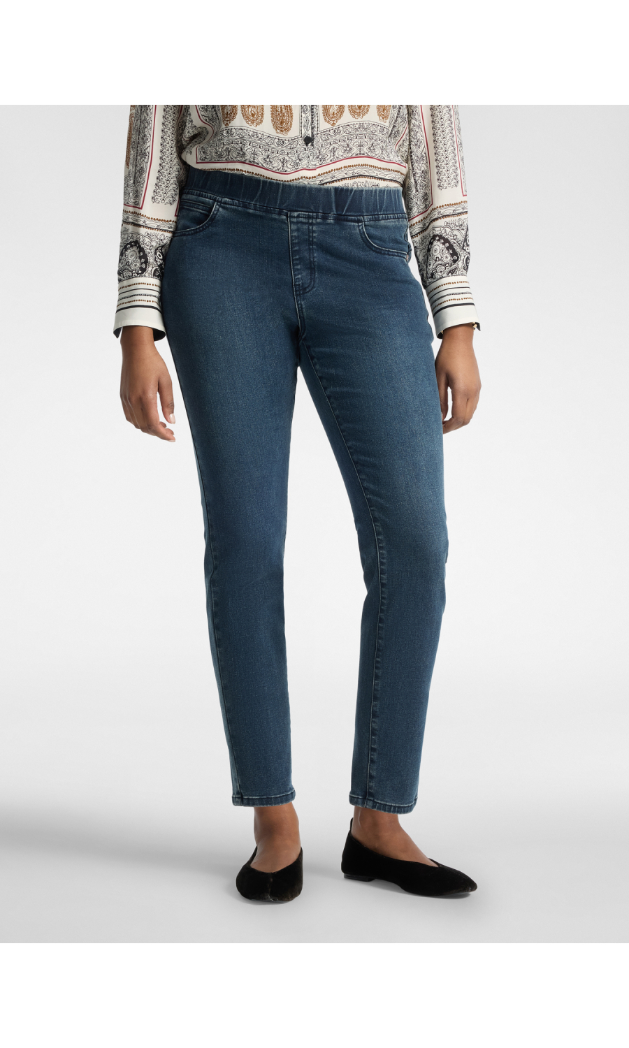 jeans da donna Elena Miro' skinny in cotone stretch