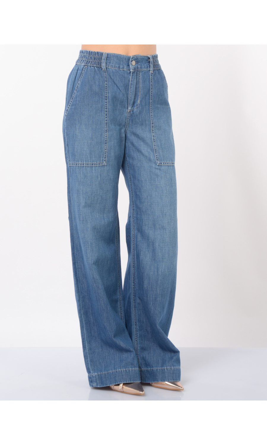 jeans da donna Liu Jo ampio in misto lino
