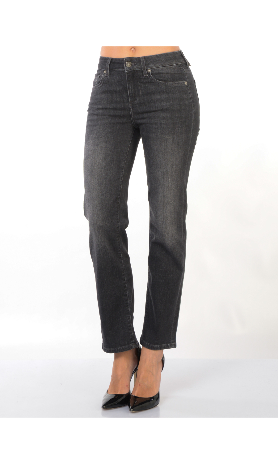 jeans da donna Liu Jo Authentic Slim Ankle con ricamo strass