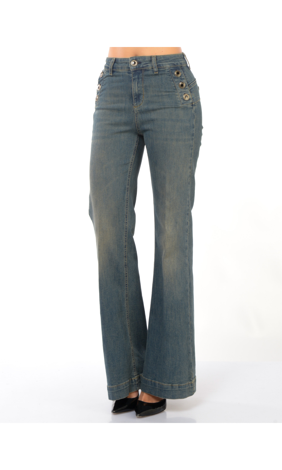 jeans da donna Liu Jo flare fit con bottoni