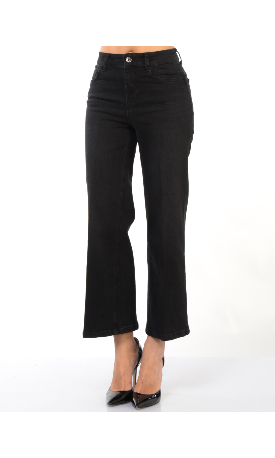jeans da donna Liu Jo flare cropped cinque tasche