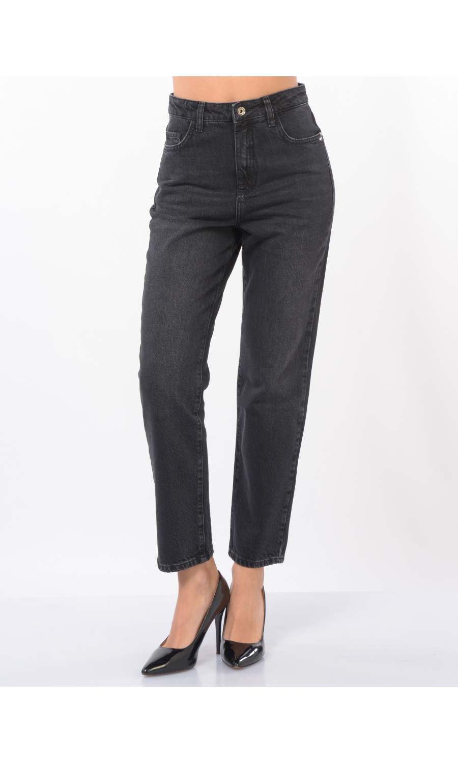 jeans da donna Patrizia Pepe mom fit lavaggio black