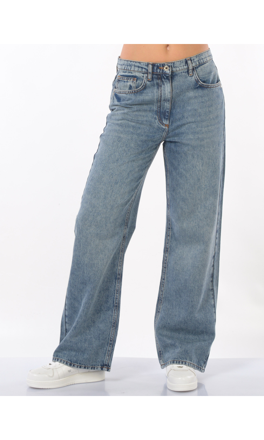 jeans da donna Patrizia Pepe ampio a vita bassa