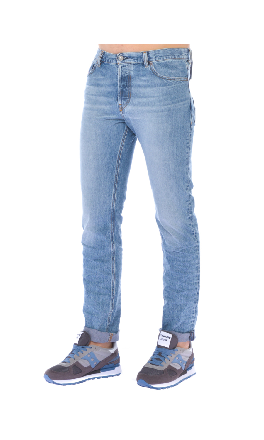 jeans da uomo Diesel cinque tasche stone washed