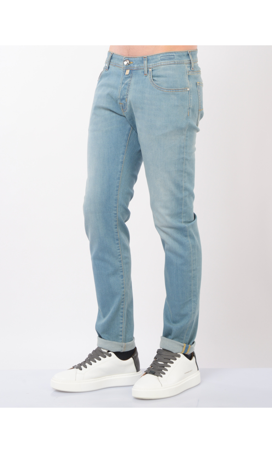 jeans da uomo Jacob Cohen cinque tasche stone washed