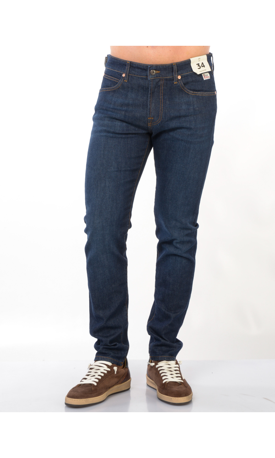 jeans da uomo Roy Roger's cinque tasche con cuciture