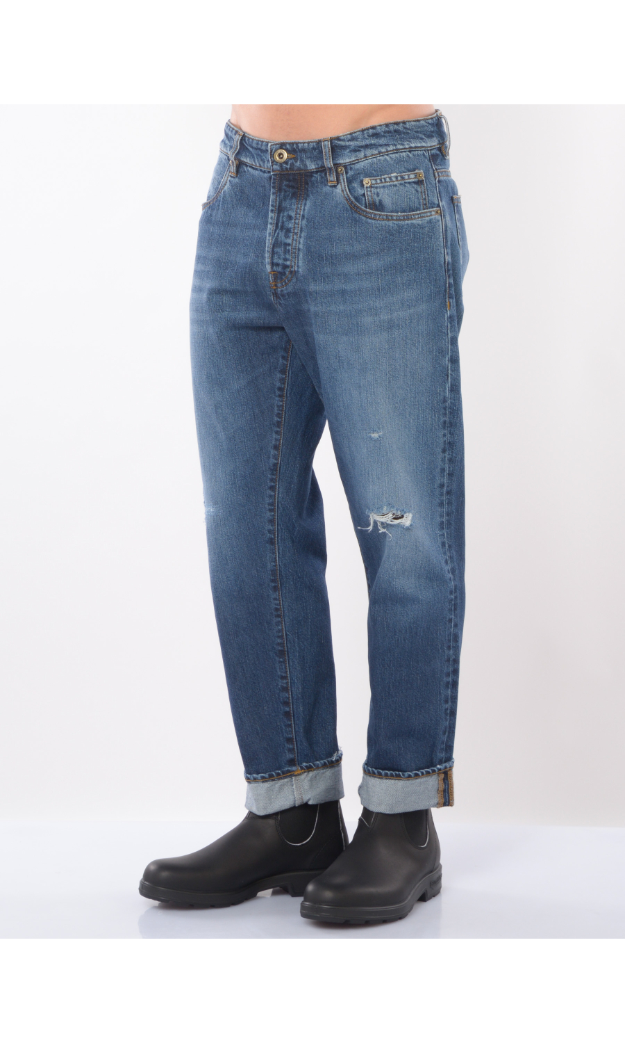 jeans da uomo Siviglia carrot con rotture