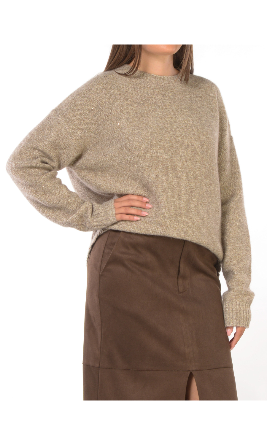 maglia da donna Eleh in misto lana con lurex