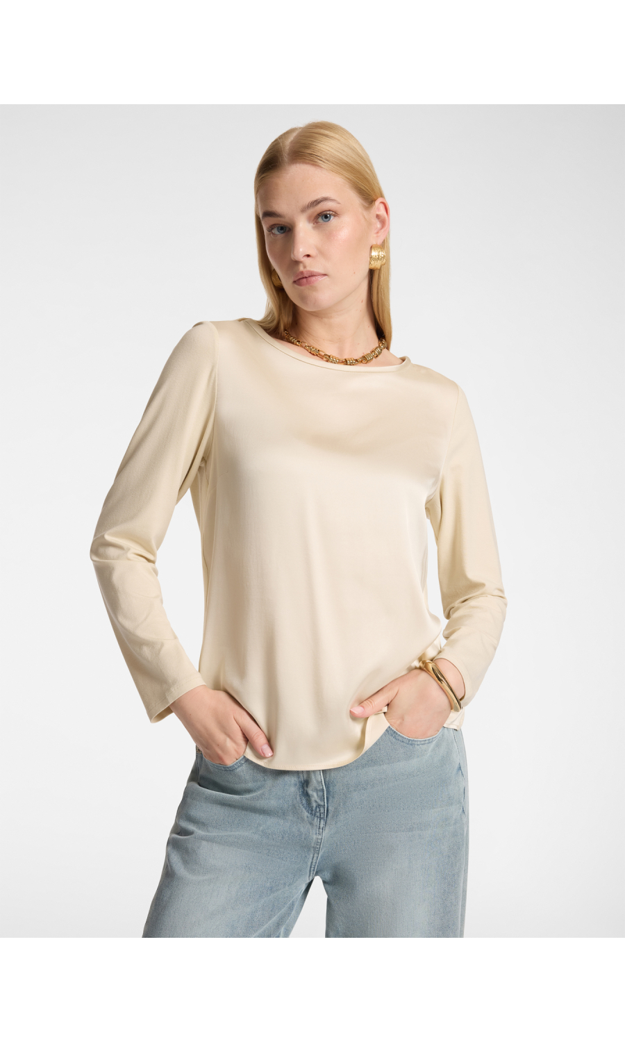 maglia da donna Elena Miro' in raso e jersey