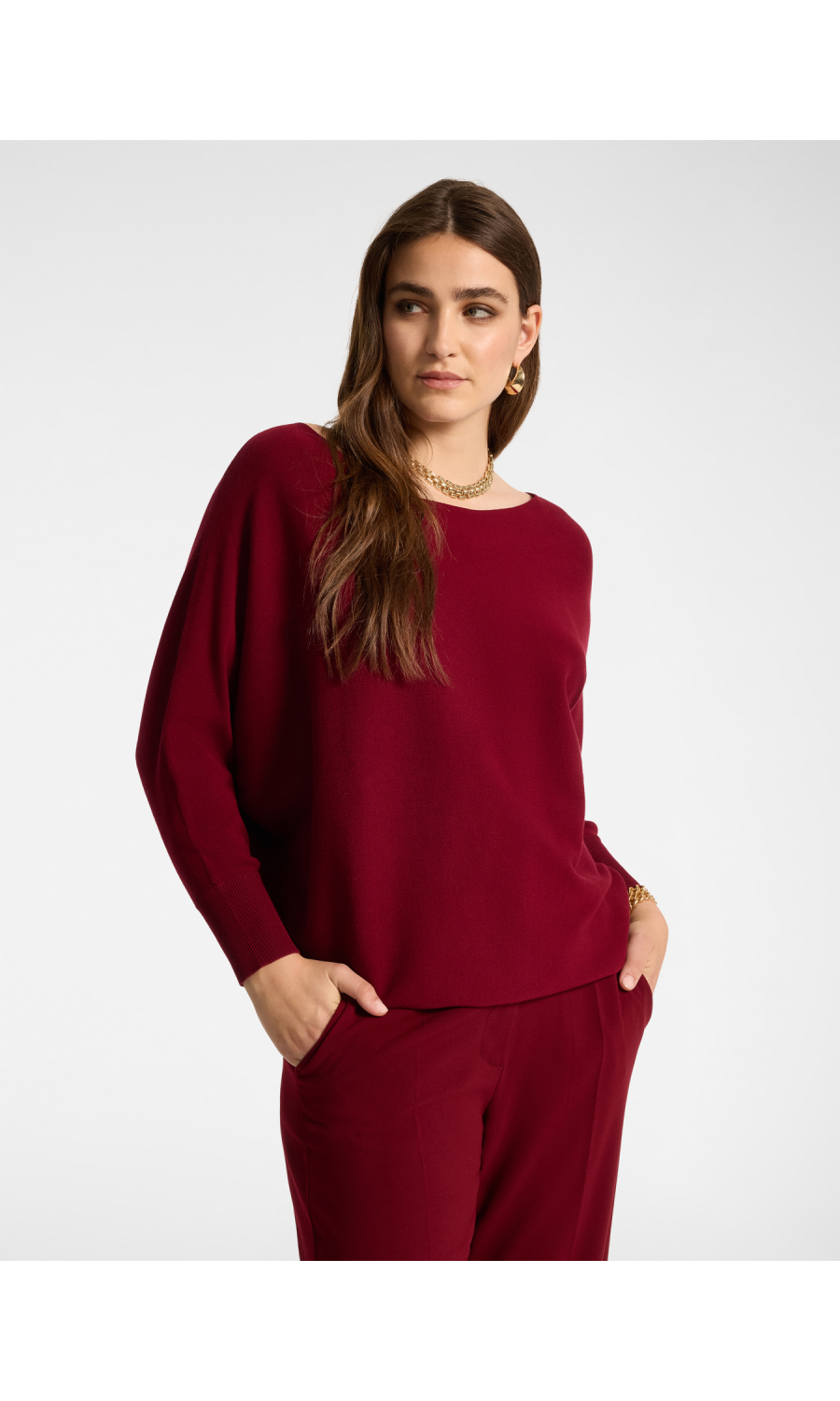 maglia da donna Elena Miro' viscosa scollo a barchetta