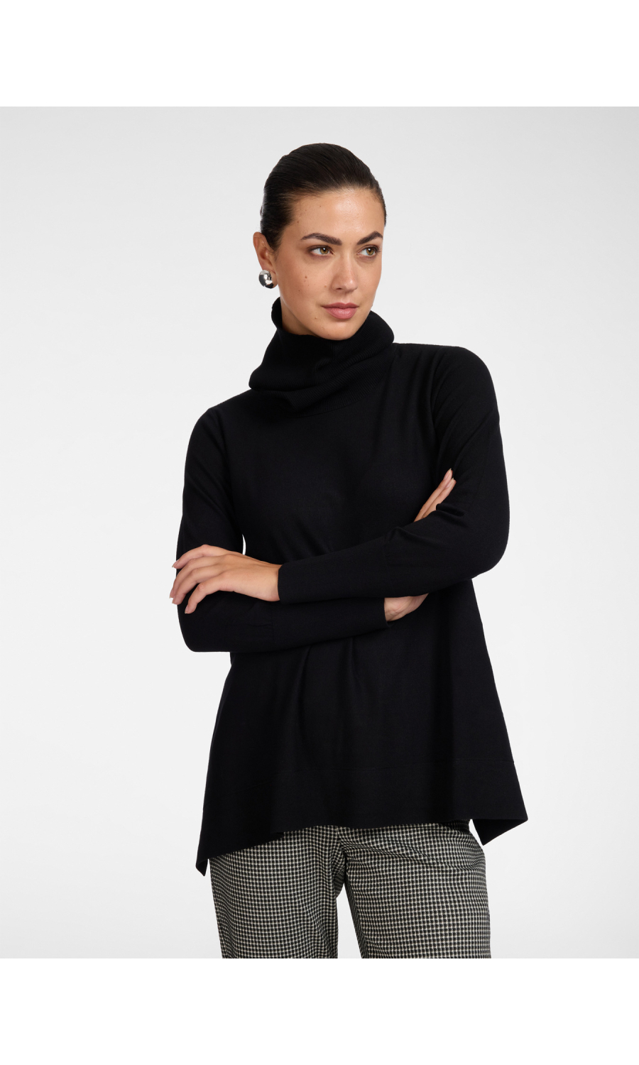 maglia da donna Elena Miro' in viscosa a dolcevita