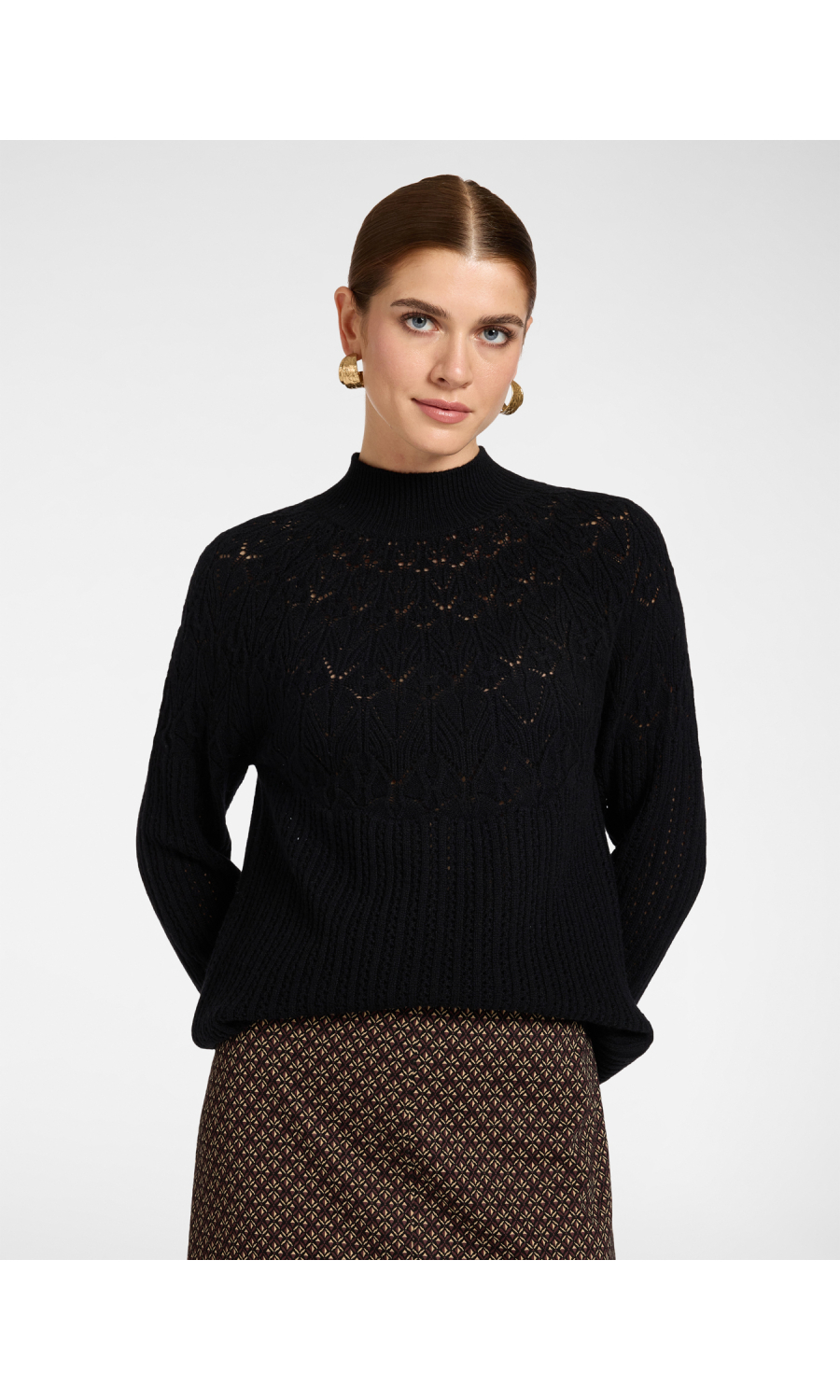 maglia da donna Elena Miro' in pura lana traforata