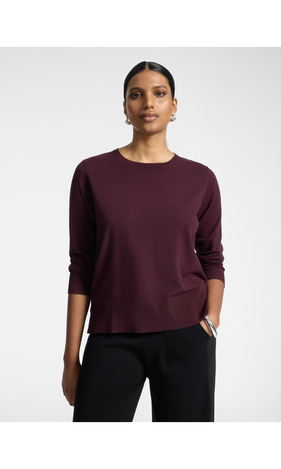 maglia da donna Elena Miro' girocollo maniche a tre quarti
