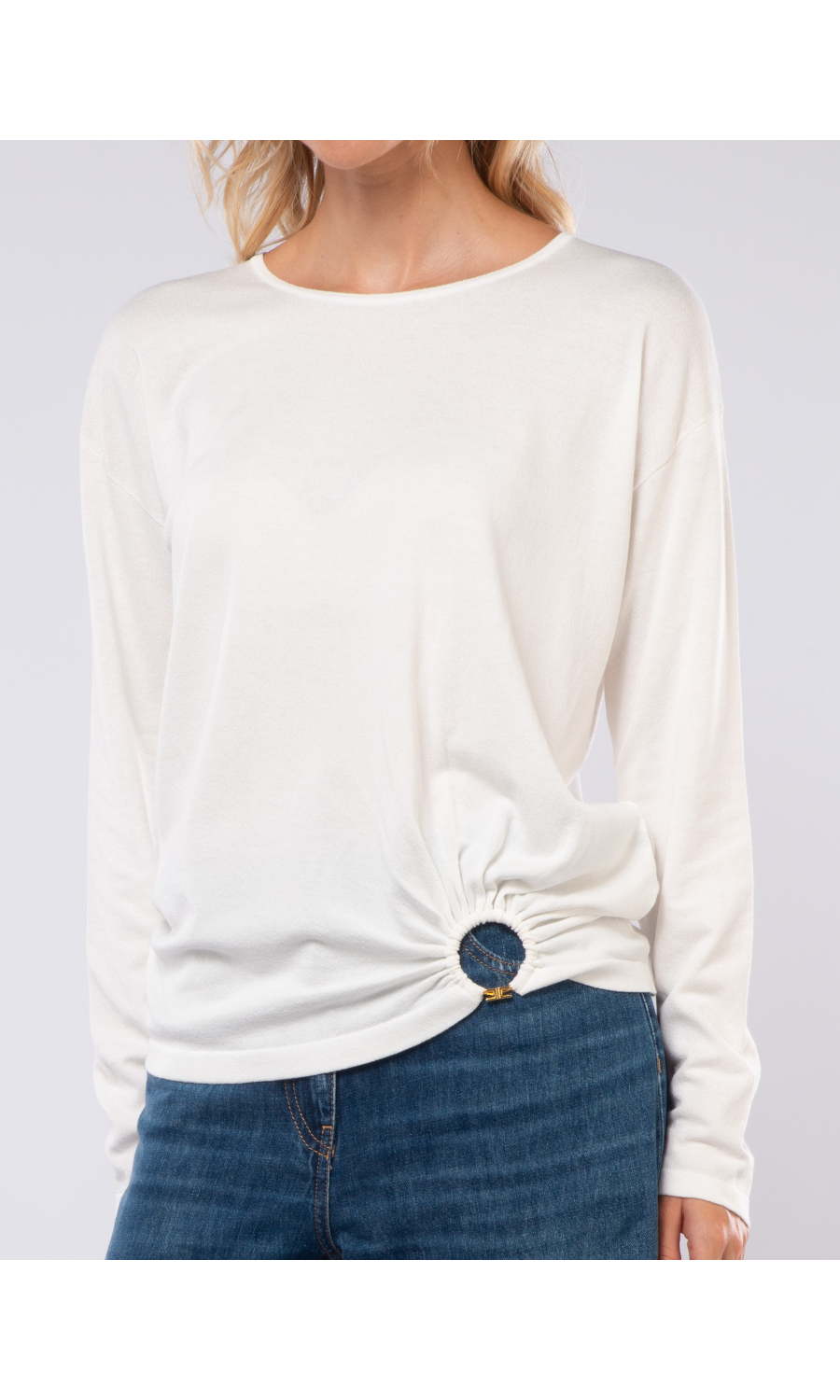 maglia da donna Elisabetta Franchi manica lunga con applicazione