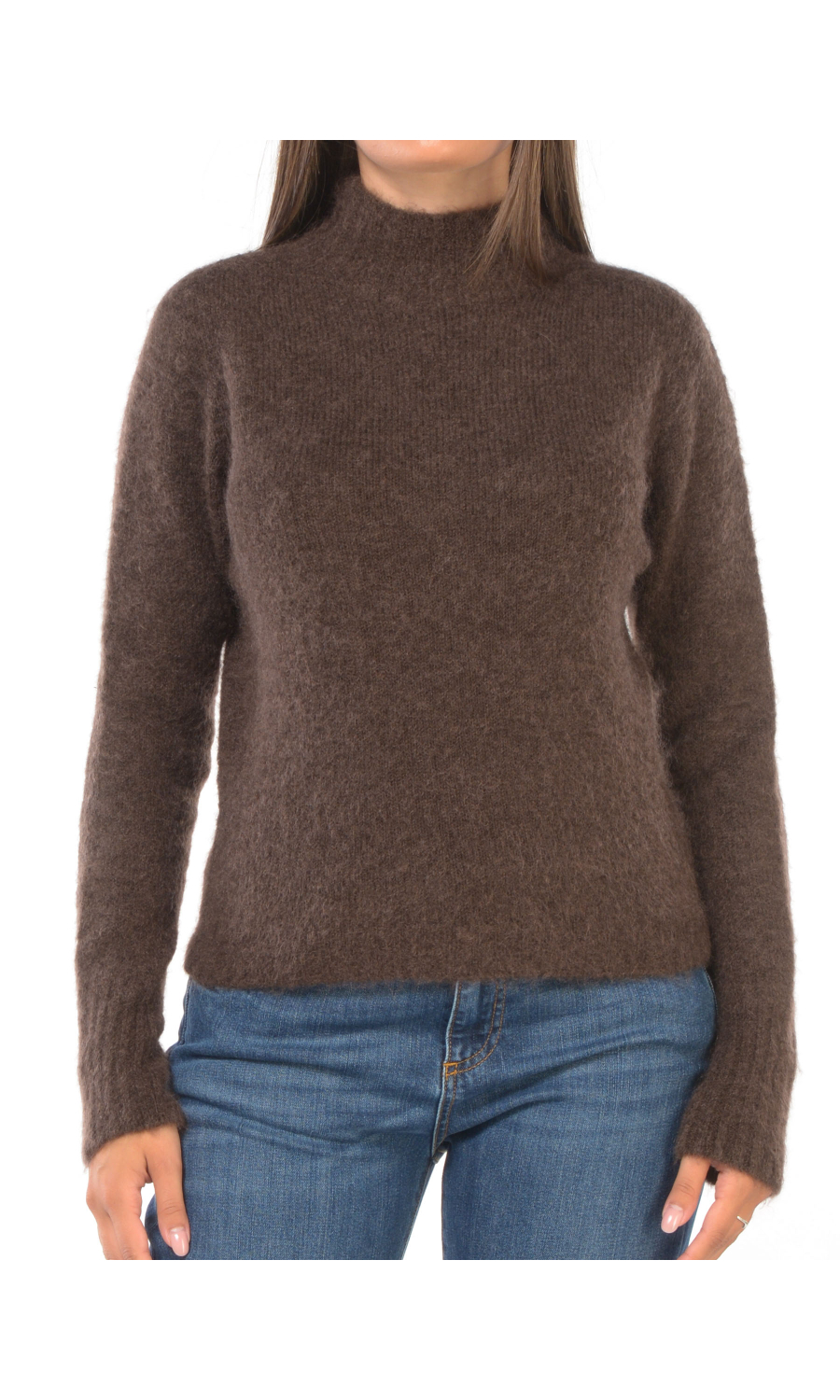 maglia da donna Kaos collo a cratere in misto mohair