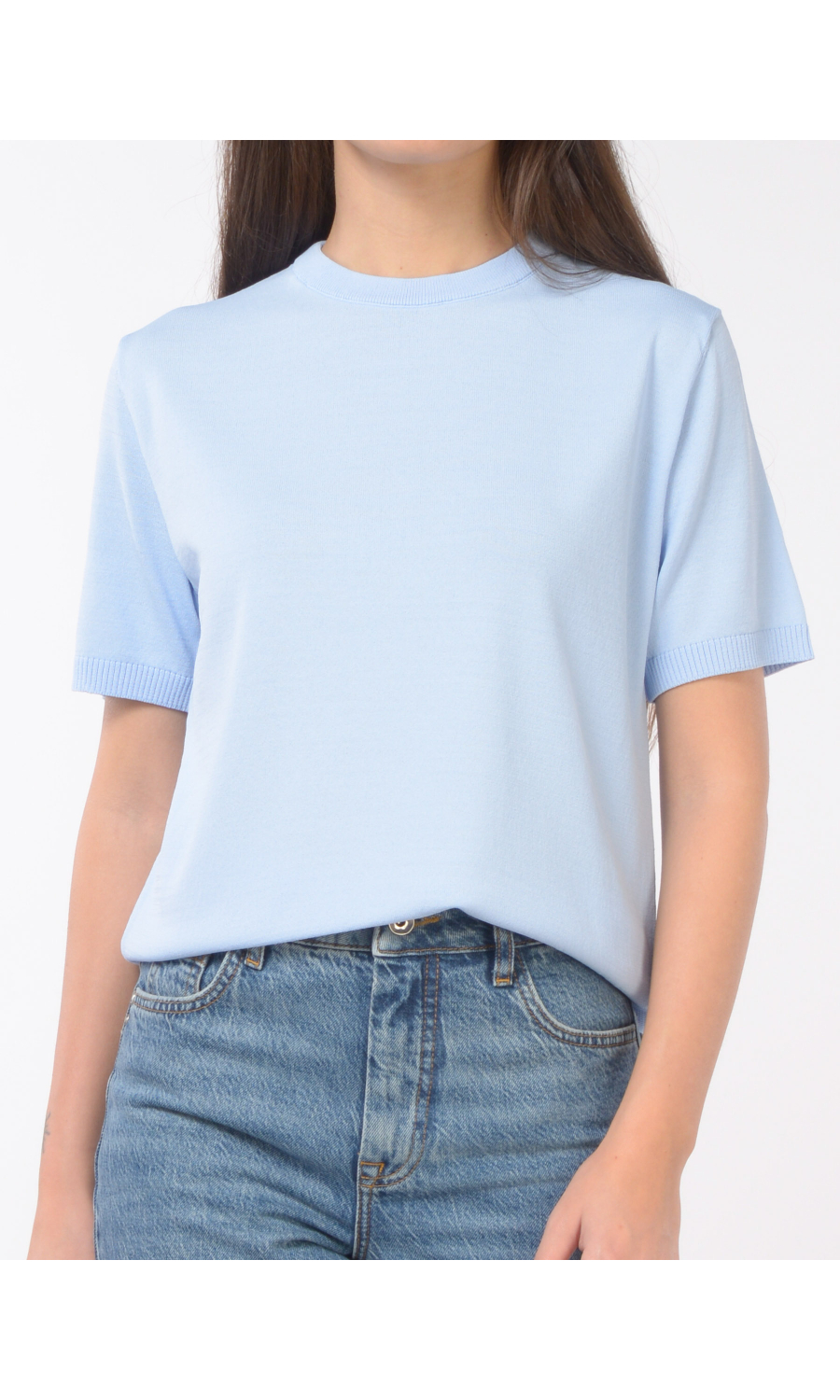 maglia da donna Patrizia Pepe a manica corta in viscosa