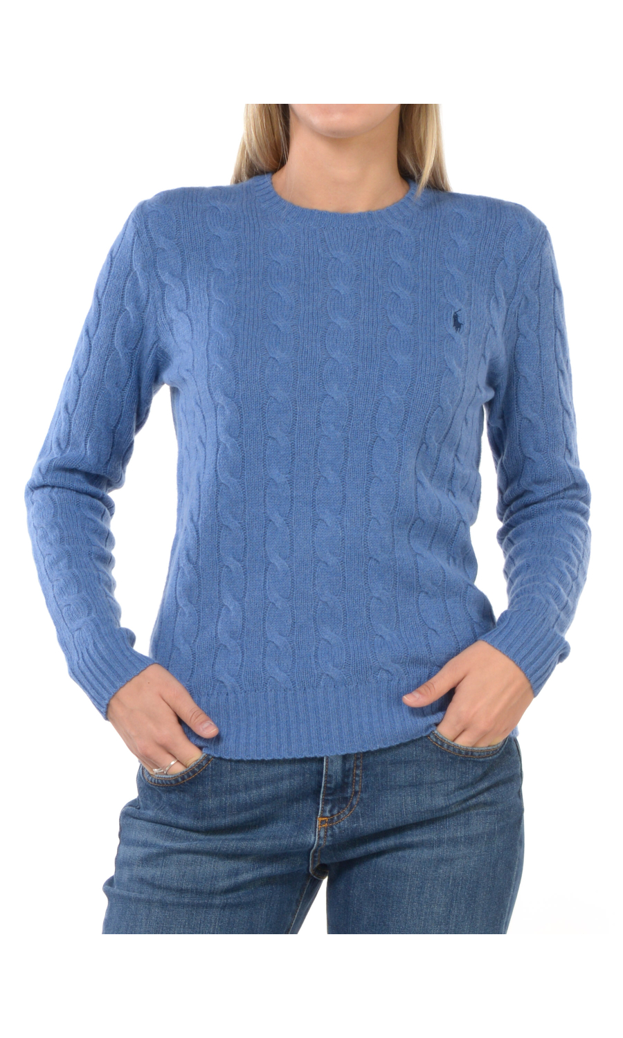 maglia da donna Ralph Lauren a girocollo in lana e cachemire