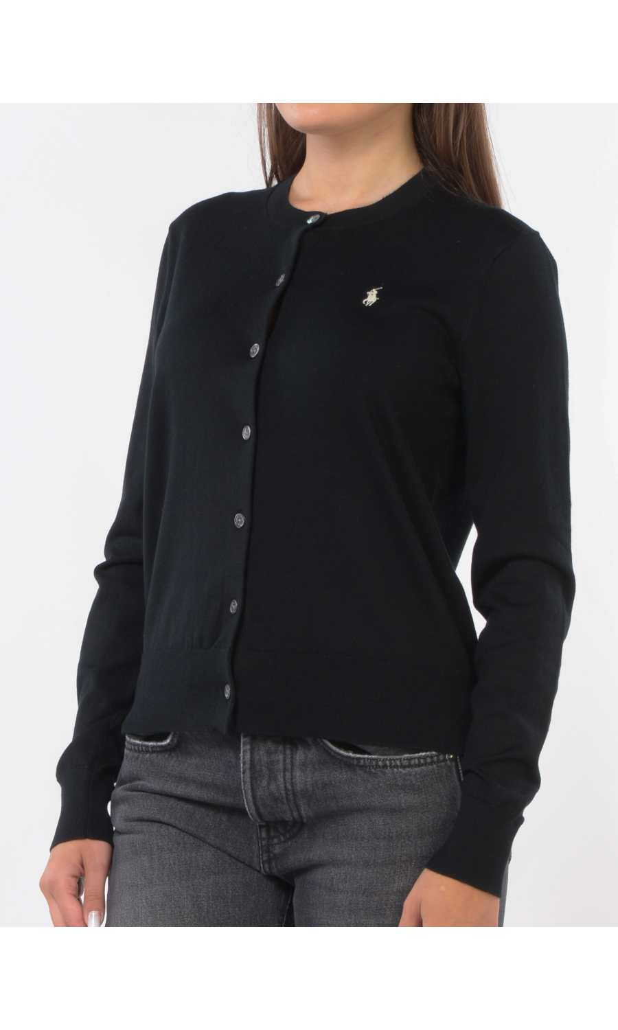 maglia da donna Ralph Lauren aperta con logo