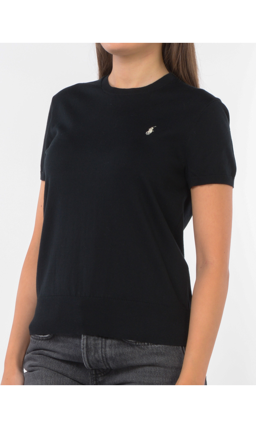 maglia da donna Ralph Lauren a manica corta con logo