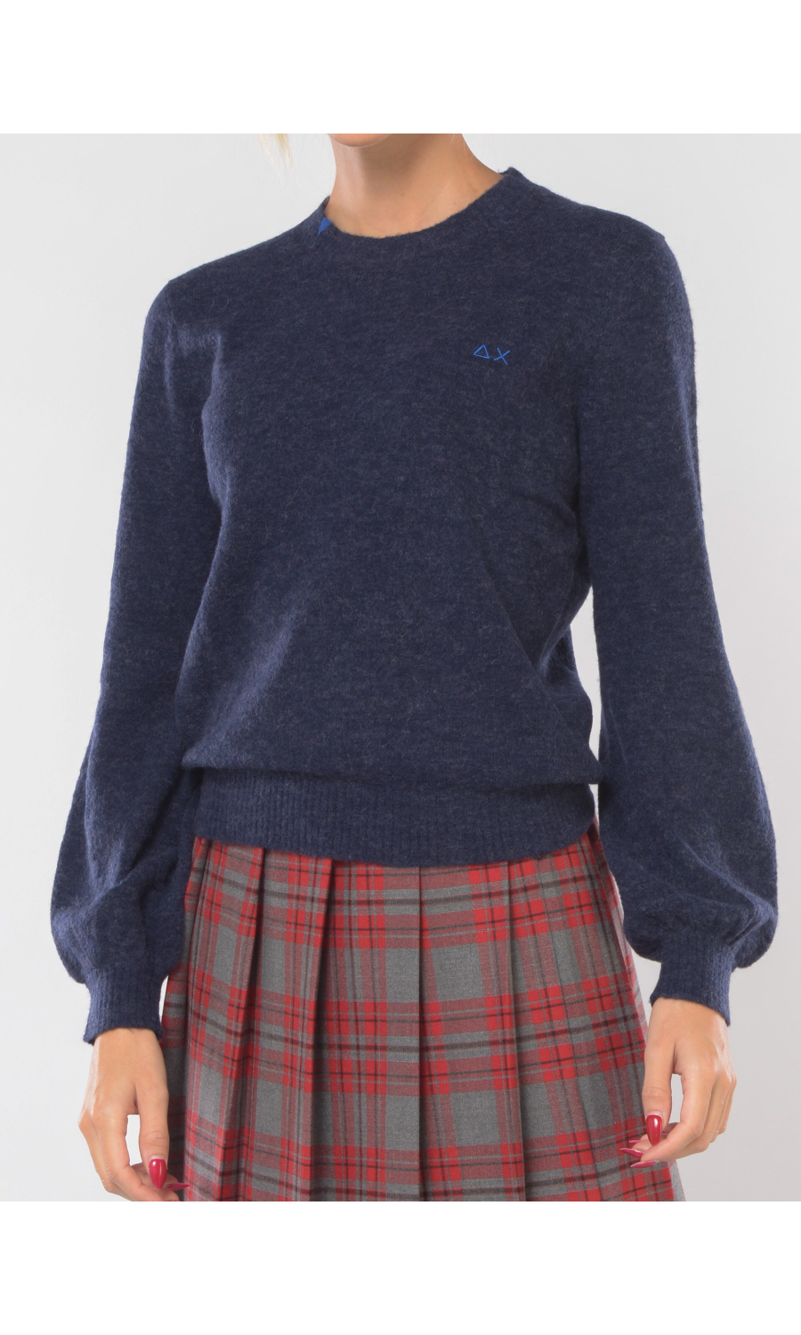 maglia da donna Sun68 girocollo in lana