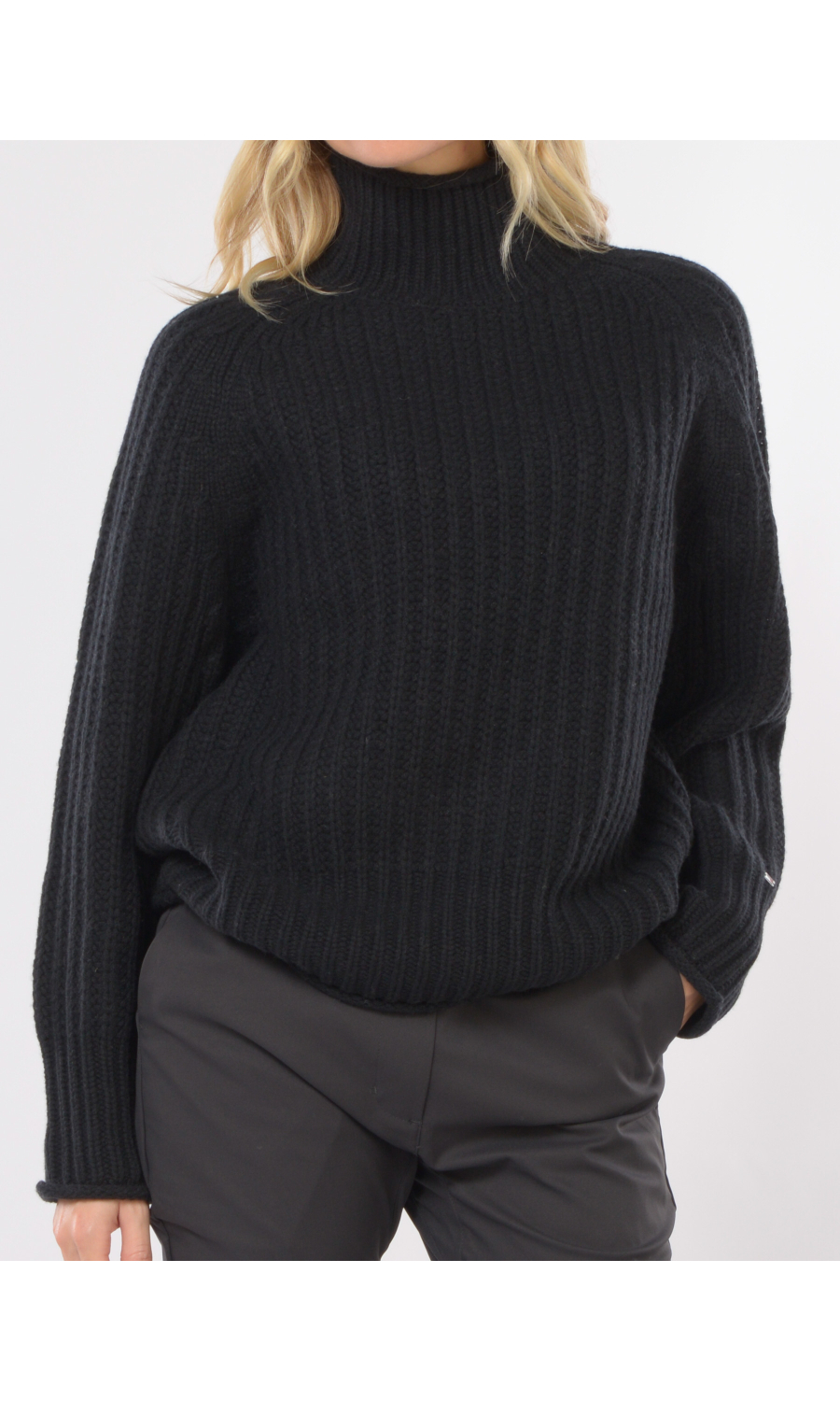 maglia da donna Tommy Hilfiger in lana con collo alto