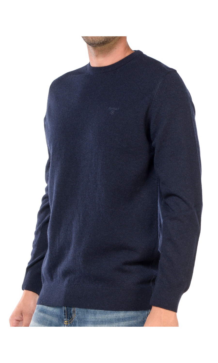 maglia da uomo Barbour girocollo con logo