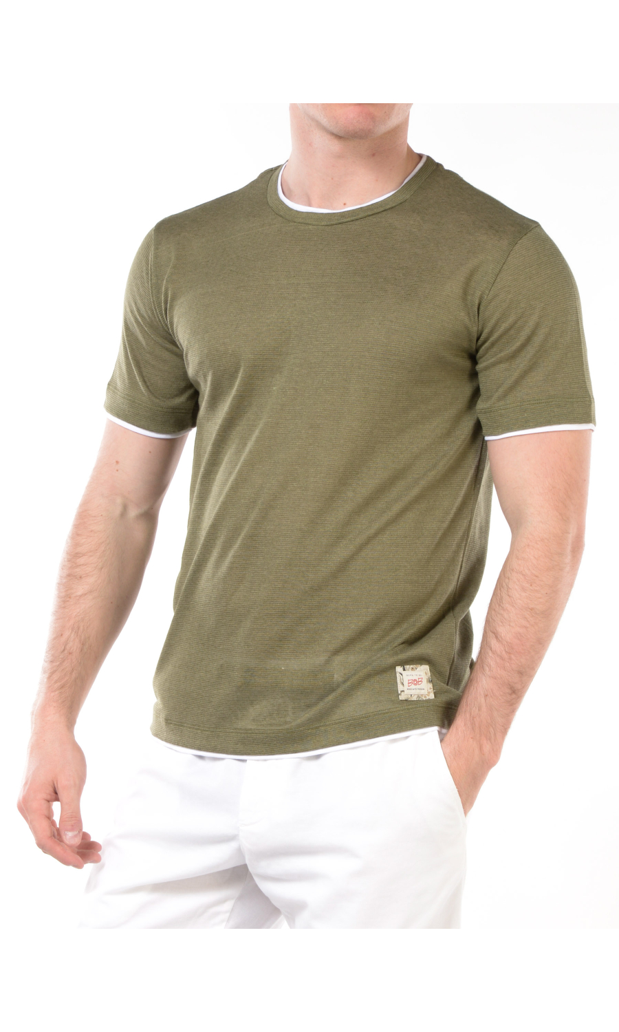 t-shirt da uomo Bob in maglia con profili